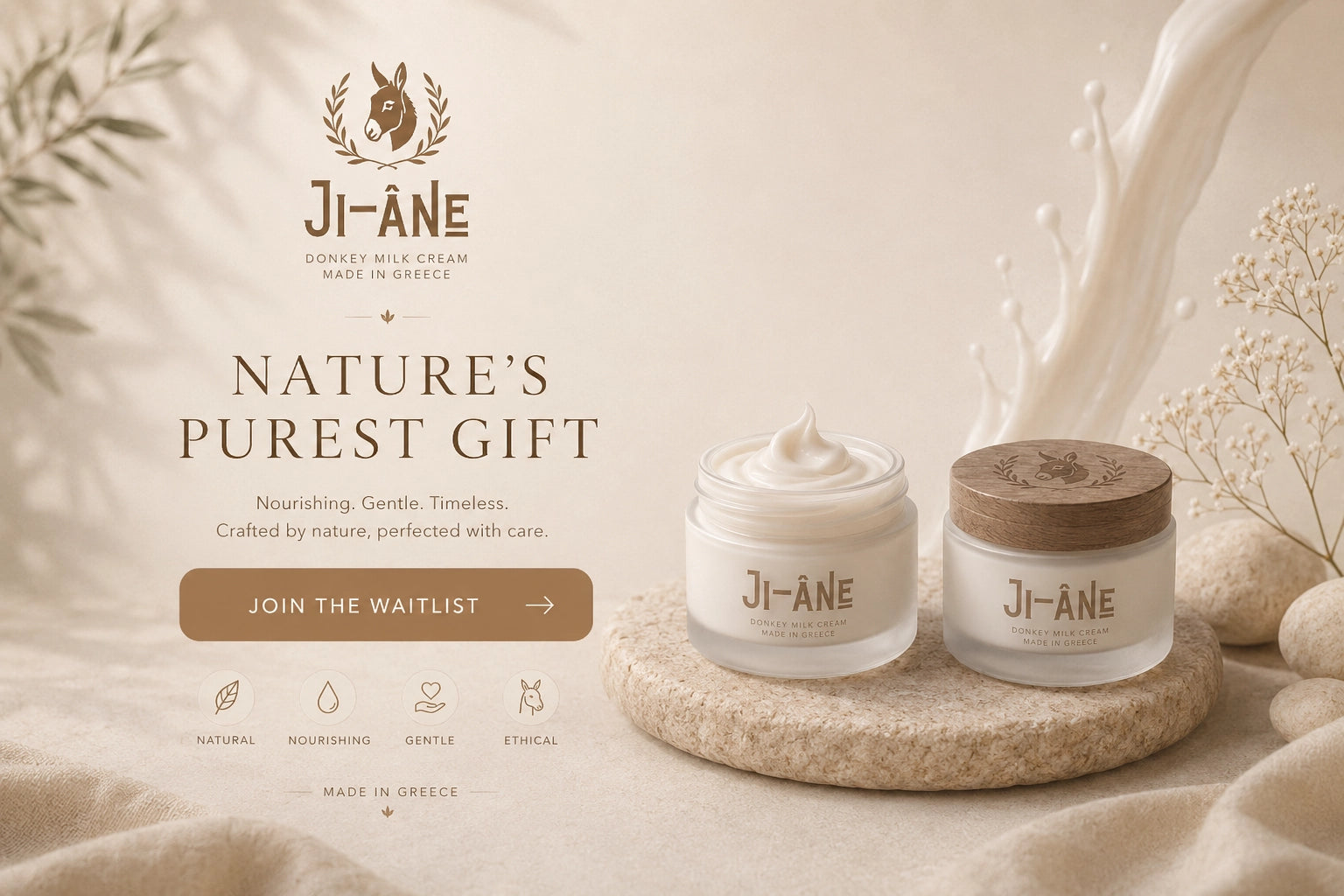 Ji-âNe Donkey Milk Cream — Nature's Purest Gift