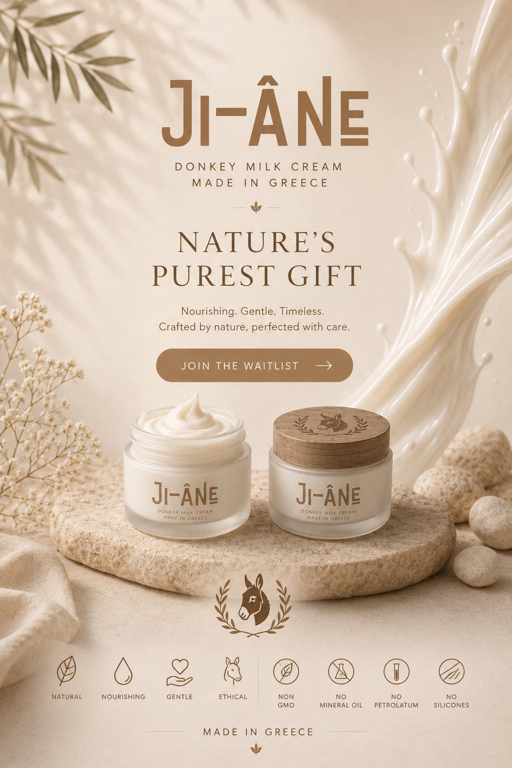 Ji-âNe Donkey Milk Cream — Nature's Purest Gift